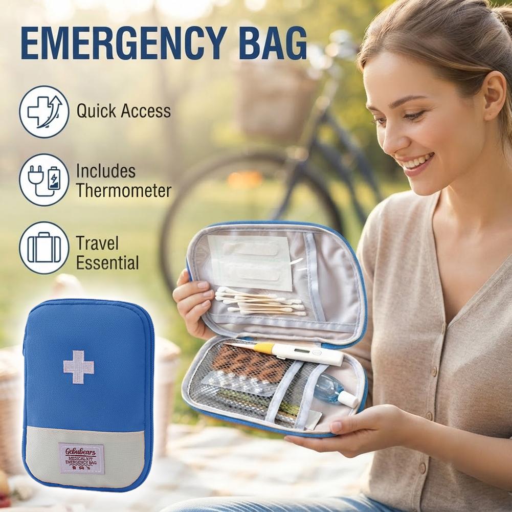 Field Dressing Kit - Travel Medicine Bag Pill Storage Pouch