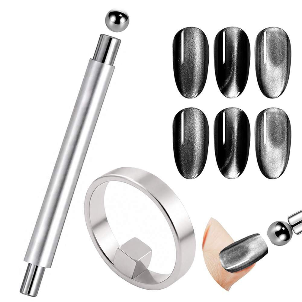 Tactical Pen Tool - 3-in-1 Cat Eye Magnet Nail Art