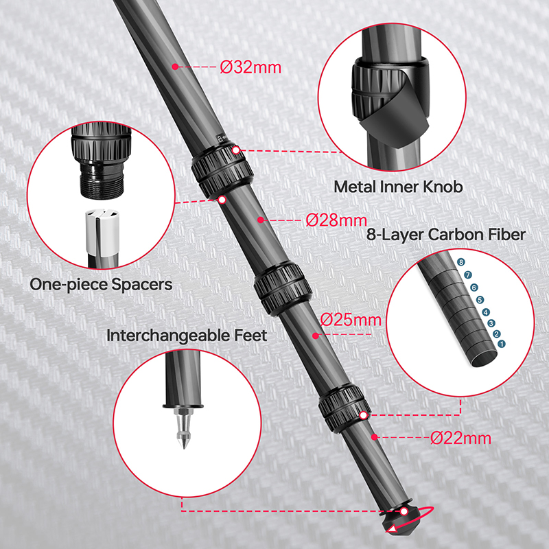 Manbily 158CM Heavy Duty Carbo - Outdoor Hunting Video Camera ulasan dan harga