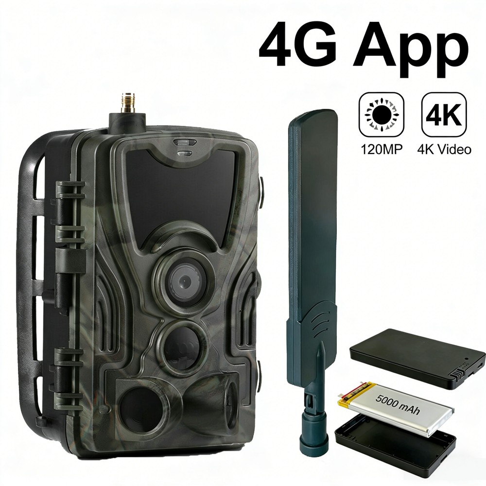 4G 4K 120MP Live Video 5000mAh - Outdoor Hunting Video Camera ulasan dan harga