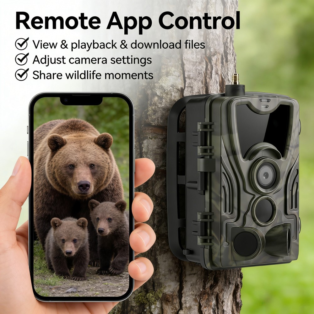 4G 4K 120MP Live Video 5000mAh - Outdoor Hunting Video Camera ulasan dan harga