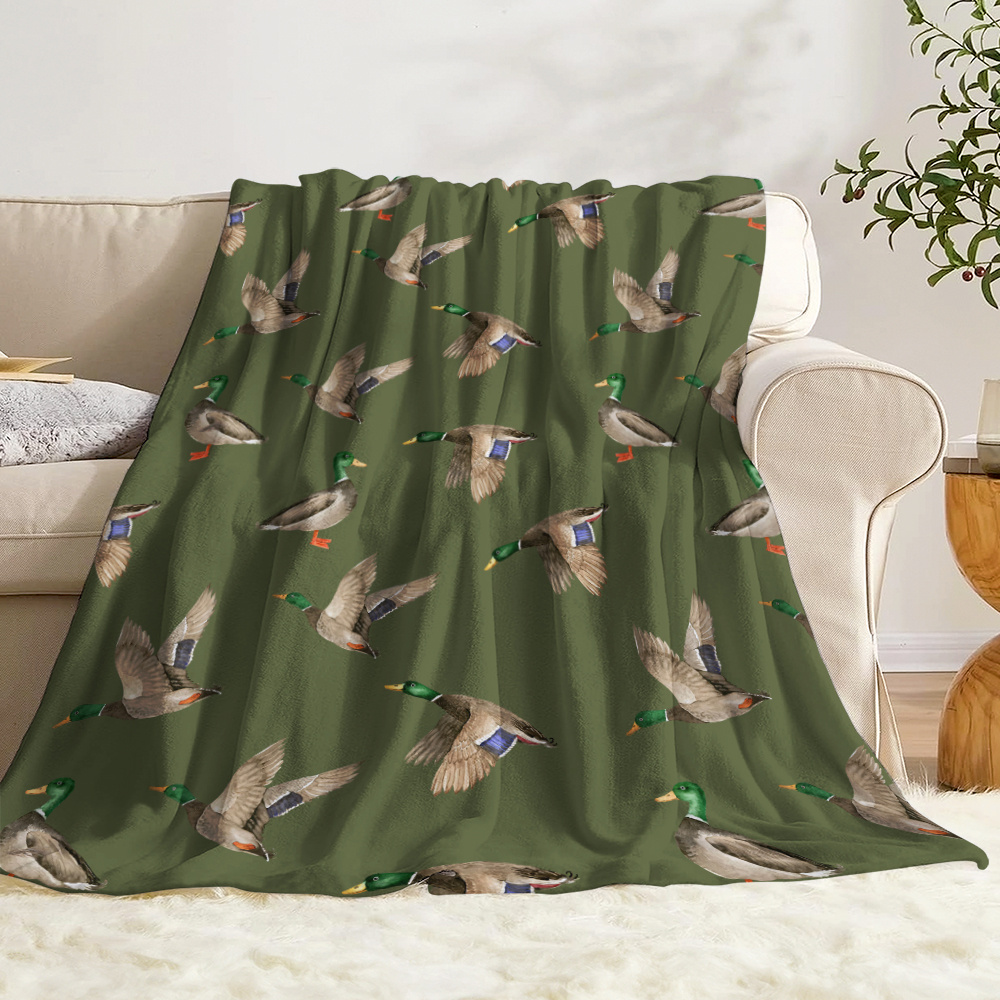 Mallard Duck Fleece Blanket Hu - Outdoor Hunting Gifts ulasan dan harga