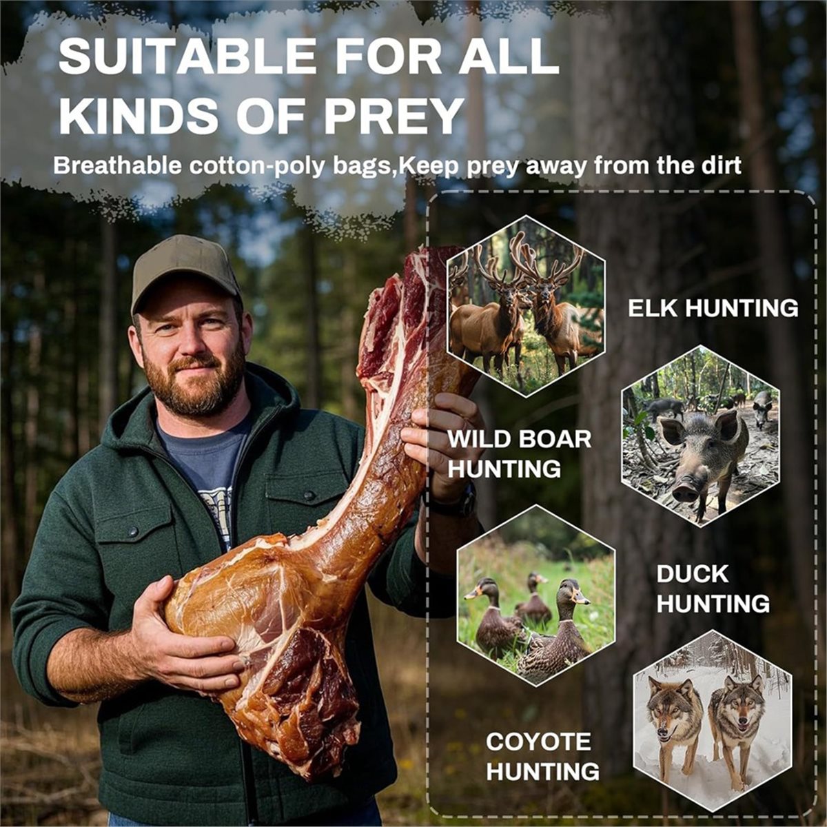 Game Bags Hunting Meat Bags, 5 - Game Bag Meat Hunting ulasan dan harga
