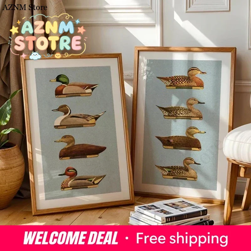 Retro Duck Prints Outdoors Art - Outdoor Hunting Gifts ulasan dan harga