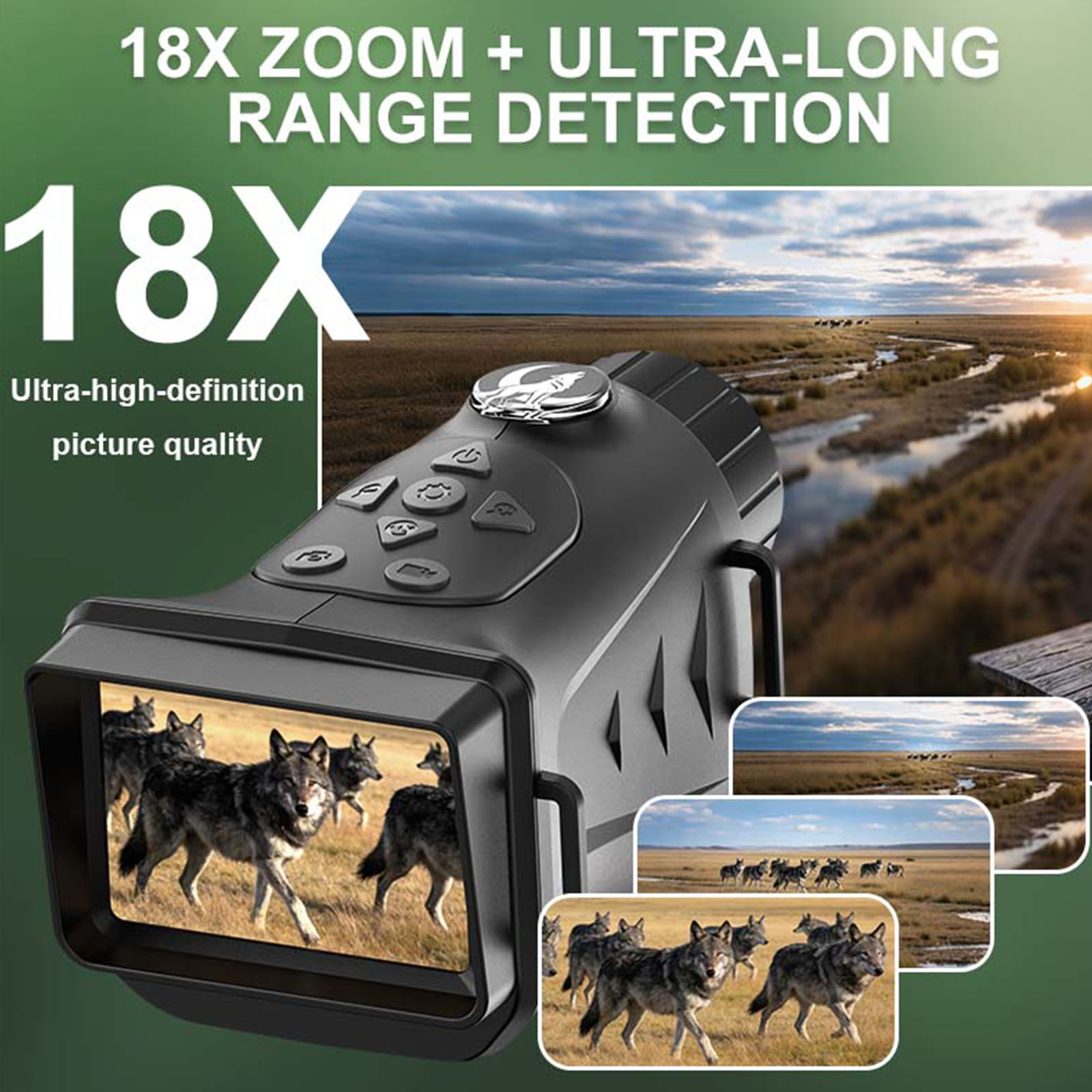4K Infrared Night Visions Devi - Outdoor Hunting Digital Night Vision ulasan dan harga