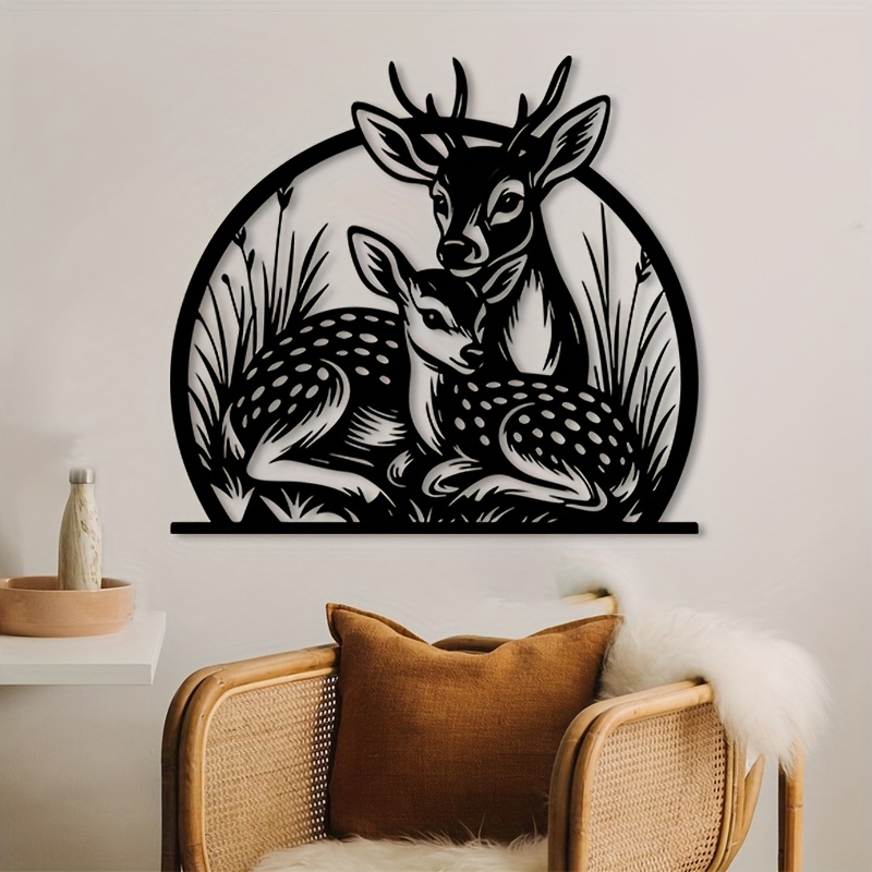 Brand Rustic Iron Deer Wall Ar - Outdoor Hunting Gifts ulasan dan harga